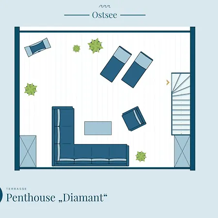 Apartmán Prora Platinum Penthouse Diamant Binz